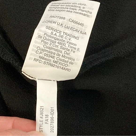 Madewell Blouse Women’s Viscose Shirred Black V-Neck Short Sleeve Back Keyhole M - Picture 9 of 10